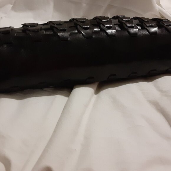 Espe Weaved Oversized Clutch Vegan Leather with Handle Doctor Bag Style Black - Picture 5 of 9